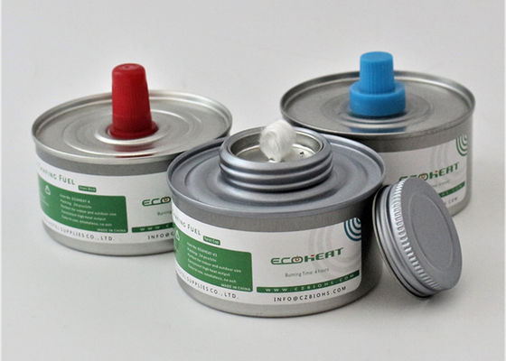 De Wiekchafing van glasvezel het Vloeibare 1000 Gr. Brandstofchafing Uur 48pcs van Schotelbrandstof 6