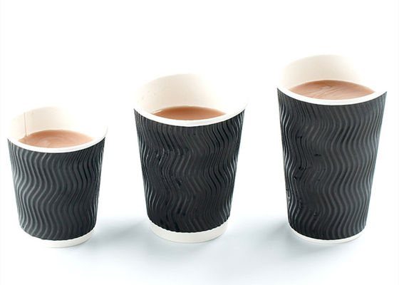 het Document 12oz van 400ml PLA Stevige Duurzame Golfrimpelingskoppen met Deksels
