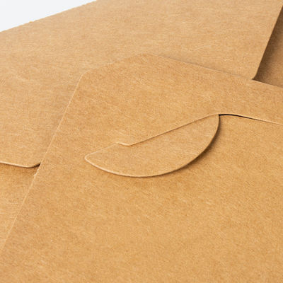 PE van douanelogo printing 337g 18g het Document van Kraftpapier het Lunchvakje haalt Vakjes voor Voedsel weg
