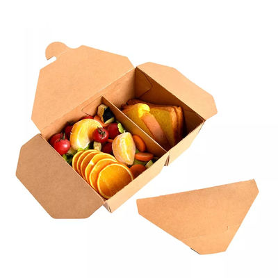 Het beschikbare Compartiment haalt Vakje Voedsel Verpakkingskraftpapier Document Lunchvakjes weg Om mee te nemen