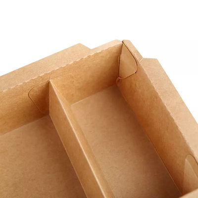 Het beschikbare Compartiment haalt Vakje Voedsel Verpakkingskraftpapier Document Lunchvakjes weg Om mee te nemen