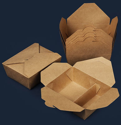 Het beschikbare Compartiment haalt Vakje Voedsel Verpakkingskraftpapier Document Lunchvakjes weg Om mee te nemen