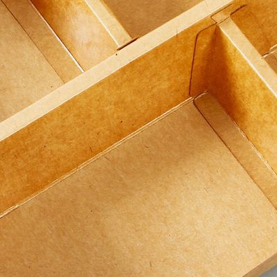 3 4 5 Compartimenten Biologisch afbreekbaar Beschikbaar Vaatwerk Bento Paper Lunch Box Kraft 3MM