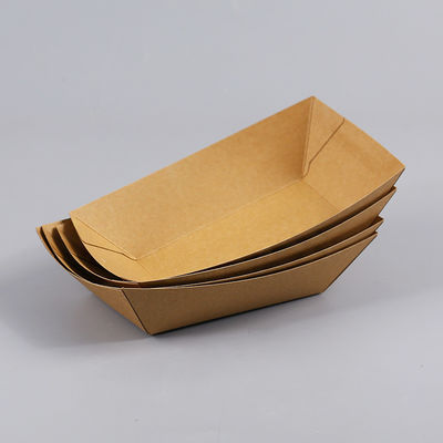 Van de het Vaatwerkboot van 0.25LB 25# Biologisch afbreekbare Beschikbare de Snackdienbladen van Frie