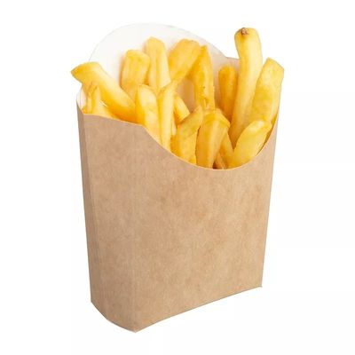220gsm beschikbare het Document van Pantone Pe Met een laag bedekte Kraftpapier Frietenaardappel Chips Box Packaging