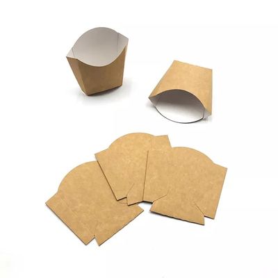 220gsm beschikbare het Document van Pantone Pe Met een laag bedekte Kraftpapier Frietenaardappel Chips Box Packaging