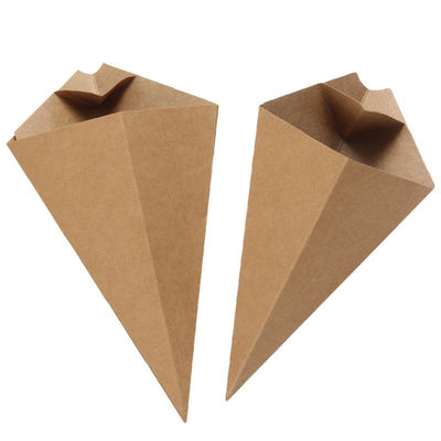 Pe Met een laag bedekt Frietendocument Beschikbaar het Document van Kraftpapier van Kegelkoppen Vakje met Saus