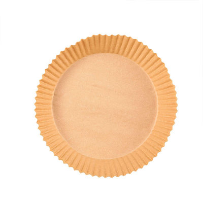 Van de de Luchtbraadpan van het oliebewijs Silicone Met een laag bedekt het Perkamentdocument 20cm Rond Beschikbaar Baksel