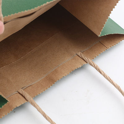Zak van de het Vaatwerk130g 135g Witte Gift van kraftpapier de Biologisch afbreekbare Beschikbare met Handvatten