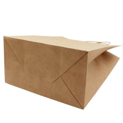 Zak van de het Vaatwerk130g 135g Witte Gift van kraftpapier de Biologisch afbreekbare Beschikbare met Handvatten