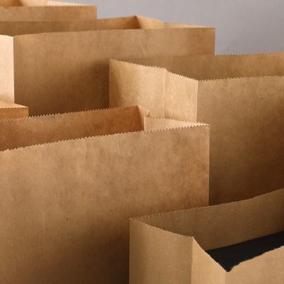 Het Document van het het Vaatwerksuikergoed van kraftpapier Biologisch afbreekbare Beschikbare Zak zonder Handvat BSCI