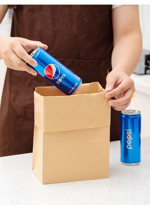 Het Document van het het Vaatwerksuikergoed van kraftpapier Biologisch afbreekbare Beschikbare Zak zonder Handvat BSCI
