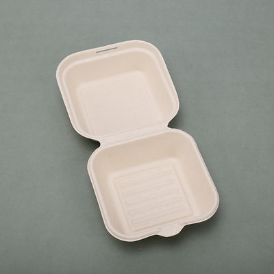 Maagdelijke van de Hamburgerclamshell van 21g Beschikbare van het de Doossuikerriet de Bagasse Meeneemdozen