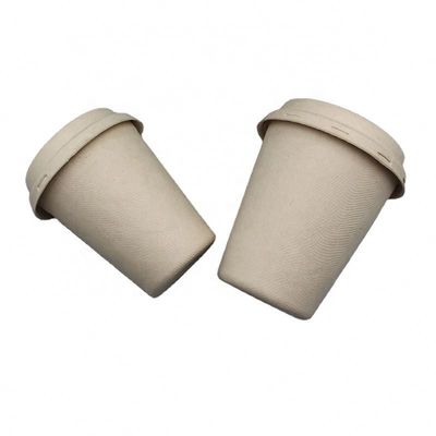 Van het de Bagassevaatwerk 8oz van melkpfas Vrije Biologisch afbreekbare Beschikbare Meeneem de Koffiekoppen