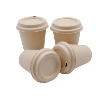 Van het de Bagassevaatwerk 8oz van melkpfas Vrije Biologisch afbreekbare Beschikbare Meeneem de Koffiekoppen