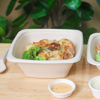 16 24 van de het Suikerrietbagasse van 32oz Biologisch afbreekbare van de de Komfruitsalade Containersdoos met Dekking