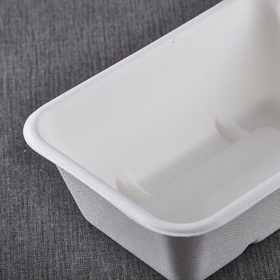 van het de Bagassevaatwerk van 450ml 550ml Natuurlijk Eco Biologisch afbreekbaar de Salade Snel Voedsel om te gaan Containers