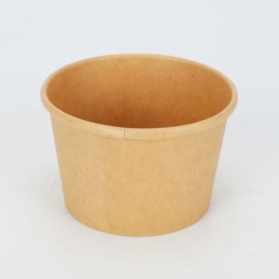 PLA die Beschikbare Biologisch afbreekbaar met een laag bedekken neemt het Document van Containerskraftpapier Soepkom 16oz 24oz