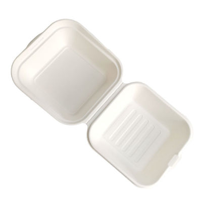 Maagdelijke van de Hamburgerclamshell van 21g Beschikbare van het de Doossuikerriet de Bagasse Meeneemdozen