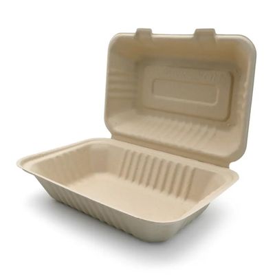 van de het Vaatwerk Composteerbare Partij van 600ml 1000ml van de het Vaatwerkbagasse de Pulplunch Bento Box