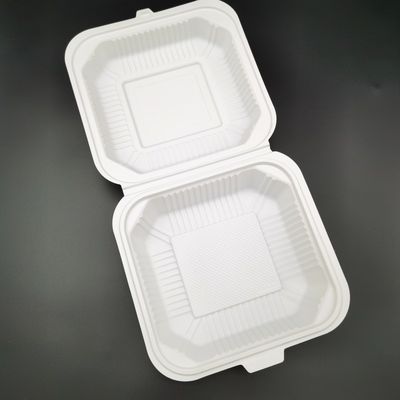 Restaurant 9in Maïszetmeel Beschikbaar Bestek 3 het Voedsel van Compartimentenclamshell Verpakking
