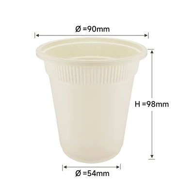 het Maïszetmeel van 16oz PLA Bio neemt van de Drankstarbucks van Koffiekoppen Hete de Drankkoppen