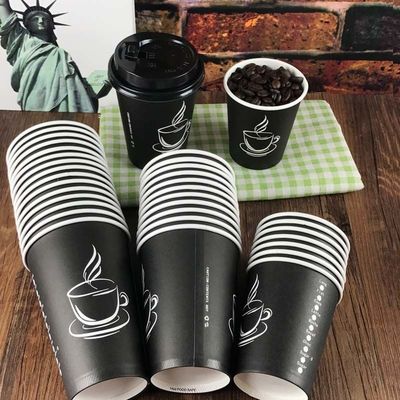 2.5oz de douane drukte de Zwarte Beschikbare Koppen van de de Koffie Enige Muur van Koffiekoppen 8oz