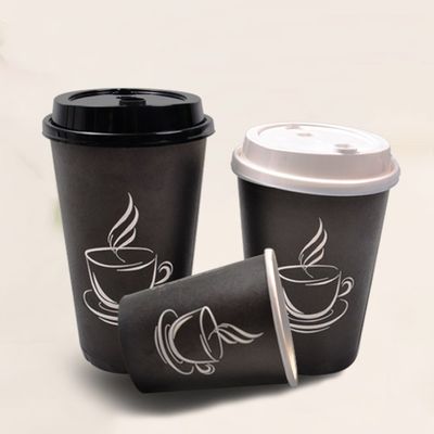 2.5oz de douane drukte de Zwarte Beschikbare Koppen van de de Koffie Enige Muur van Koffiekoppen 8oz