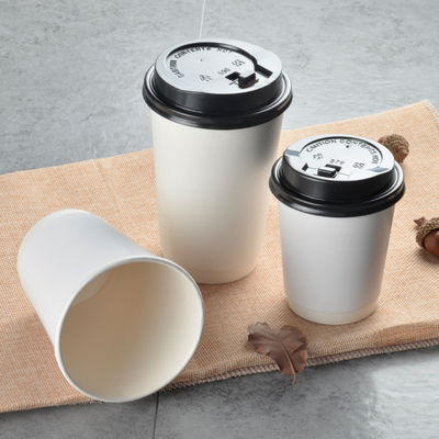 Het Drinken van douanelogo disposable paper cups hot de Koppen van de Thee12oz 360ml Koffie met Deksels