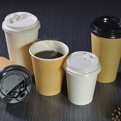 Het Drinken van douanelogo disposable paper cups hot de Koppen van de Thee12oz 360ml Koffie met Deksels
