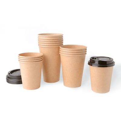8 ons de Biologisch afbreekbare Beschikbare Document het Document van Koppenkraftpapier Enige Koppen van de Muurkoffie