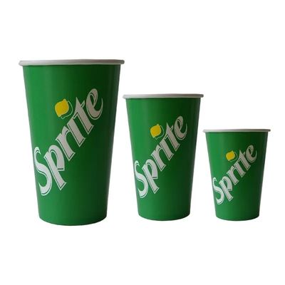 PE PLA van 22oz 640ml Kola vormt de Beschikbare Document Koppendocument Koude Drank 300gsm tot een kom