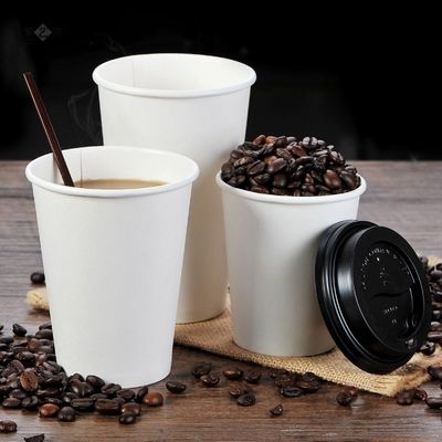 Het Document van de de Soda de Koude Drank van 12OZ 300gsm Beschikbare Deksels van Koppenjuice white paper cups with
